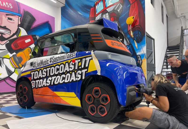 Wrapping Citroen AMI aziendale 